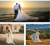 新娘主婚纱大拖尾3米宽超长超仙新款 森系户外结婚礼长款 头饰头纱