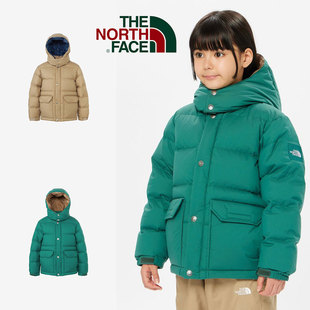 日本北面 the north face 2024冬儿童加厚保暖防水防风连帽羽绒服