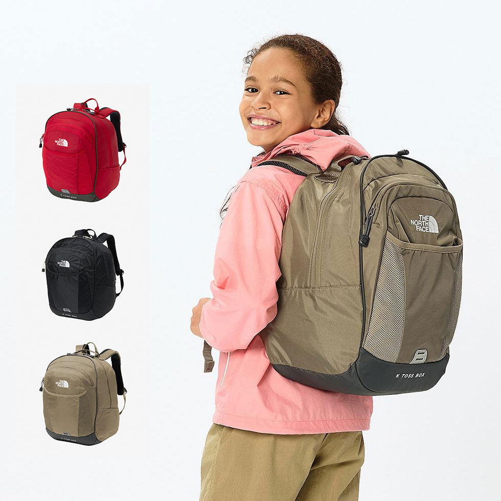 日本北面 the north face 2026大容量儿童登山上学双肩背书包22L
