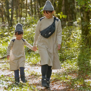 日本北面 THE NORTH FACE 2022冬女童装刺绣logo卫衣裙加绒连衣裙