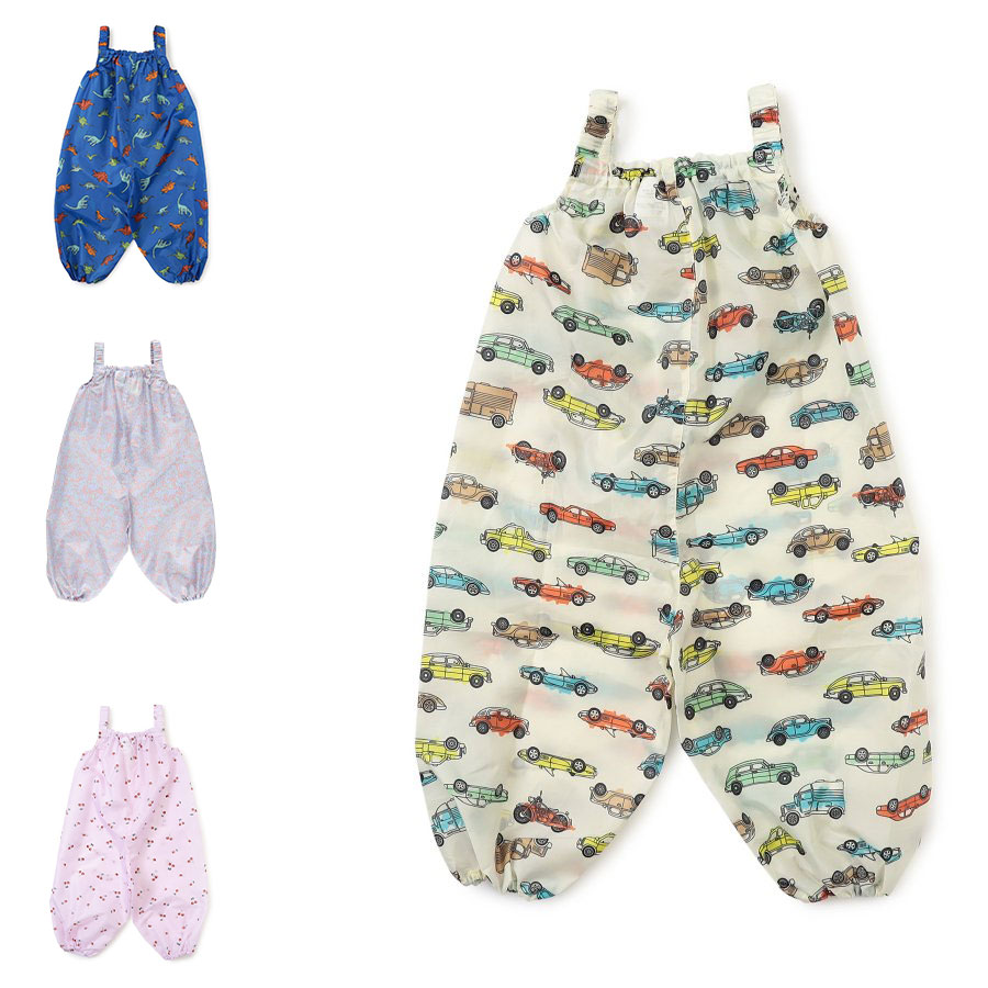 摸鱼恐龙小汽车防水裤子背带裤