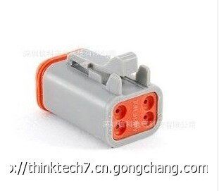 Amphenol安费诺汽车连接器4芯插头AT06-4S 可替代DT06-4S