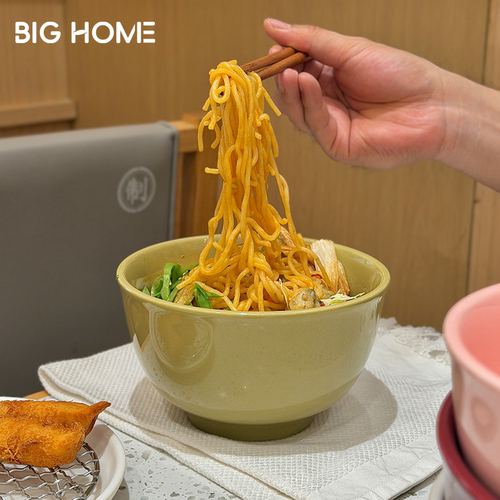 Tuxton高颜值陶瓷高脚碗！一人食盖饭碗嗦粉汤碗大容量面碗沙拉碗