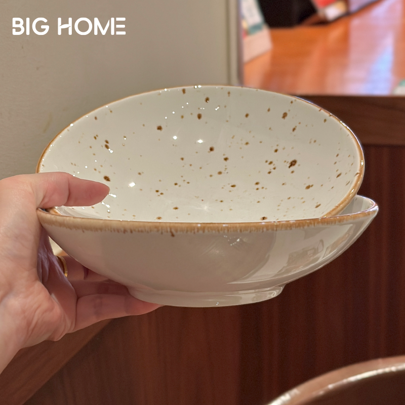 德士敦7寸浅汤碗釉下彩耐高温斗笠碗吃面嗦粉拉面碗蒸菜碗沙拉碗,餐饮具,碗,淘宝优惠券,粉丝福利购,淘宝优惠卷