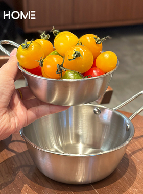 可明火304不锈钢便携小火锅米酒泡面碗露营防摔户外野餐具雪拉碗