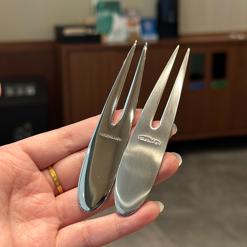 迷你水果叉！出口日式1810不锈钢短款小叉子家用插点心签月饼叉子