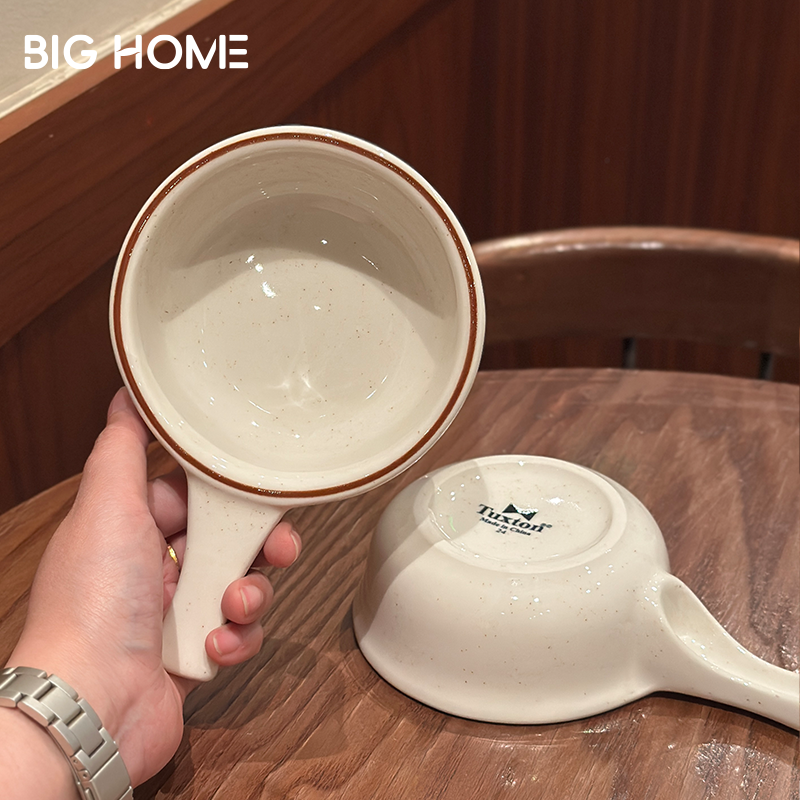 芝麻红线！ins风釉下彩陶瓷碗奶白色零食水果酸奶燕麦打蛋辅食碗,餐饮具,碗,淘宝优惠券,粉丝福利购,淘宝优惠卷