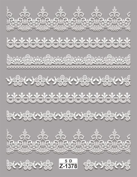中国广州浮雕贴纸蕾丝花边