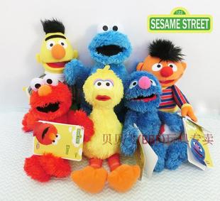 ernie 芝麻街玩具公仔SESAME bert 甜饼怪 STREEt艾莫大鸟