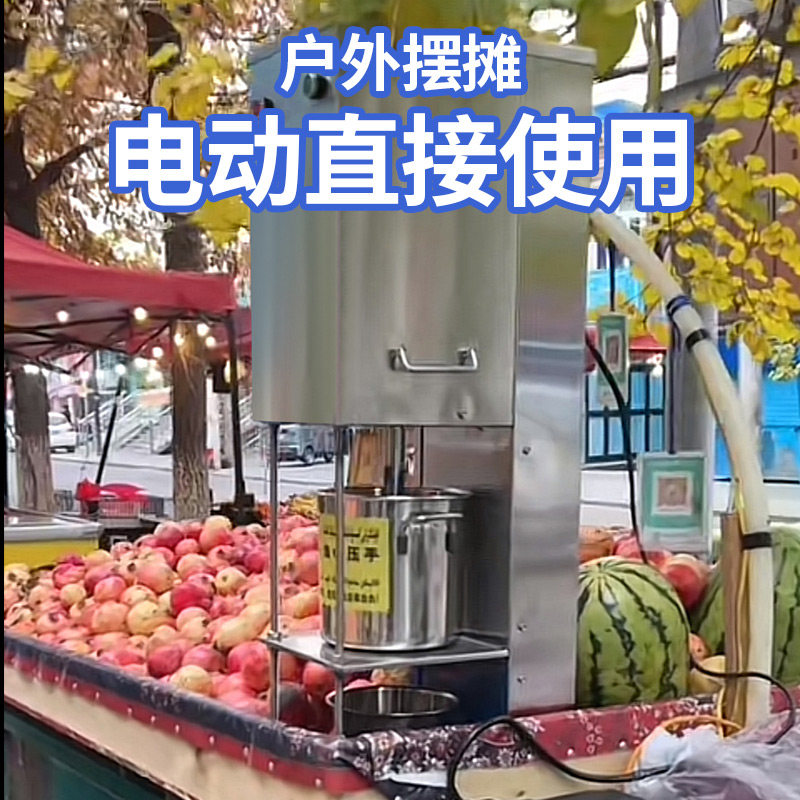电动石榴榨汁机摆摊商用蜂蜜压榨榨蜡机压榨机现榨果汁机原汁机