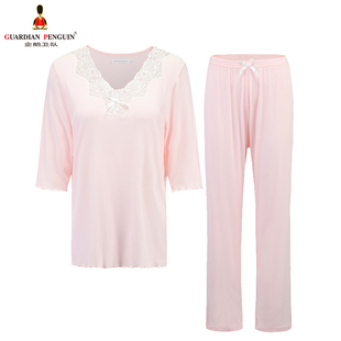 企鹅卫队 女式 蕾丝花边 甜美 舒适家居服睡衣GWJ41553