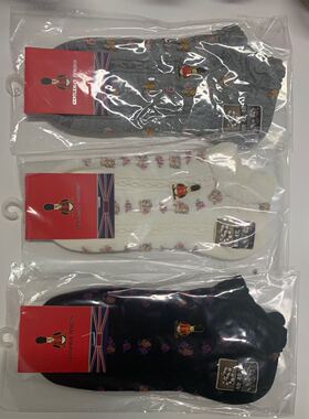 企鹅卫队 女款船袜短袜  颜色款式随机 100元8双