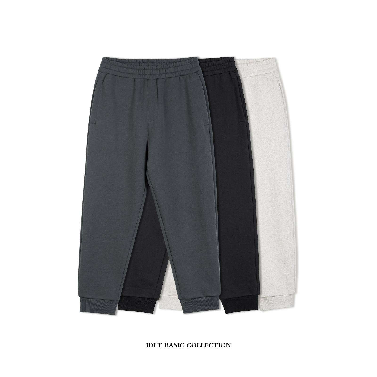 加绒宽松基础款保暖卫裤