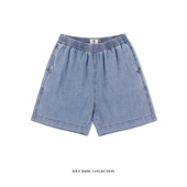 水洗蓝工装 IDLT 凉感薄牛仔沙滩短裤 休闲日系潮流度假百搭欧美