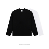 IDLT 廓形长袖 290g圆领T恤宽松落肩重磅全棉TEE百搭街头男女潮ins