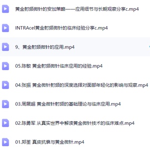 intracel安加黄金射频微针郑荃张振陈敏周展超陈勇军经验分享应用