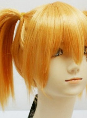 吸血鬼骑士 远矢莉磨 橘黄色 cos假发