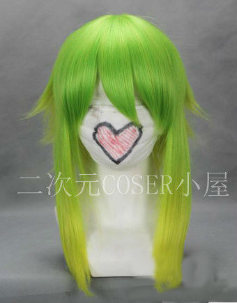 渐变色 VOCALOID GUMI山茶花 Cosplay动漫假发