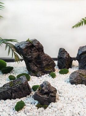 仿真石头摆件花园造景别墅庭院水池草坪园林景观装饰品玻璃钢道具