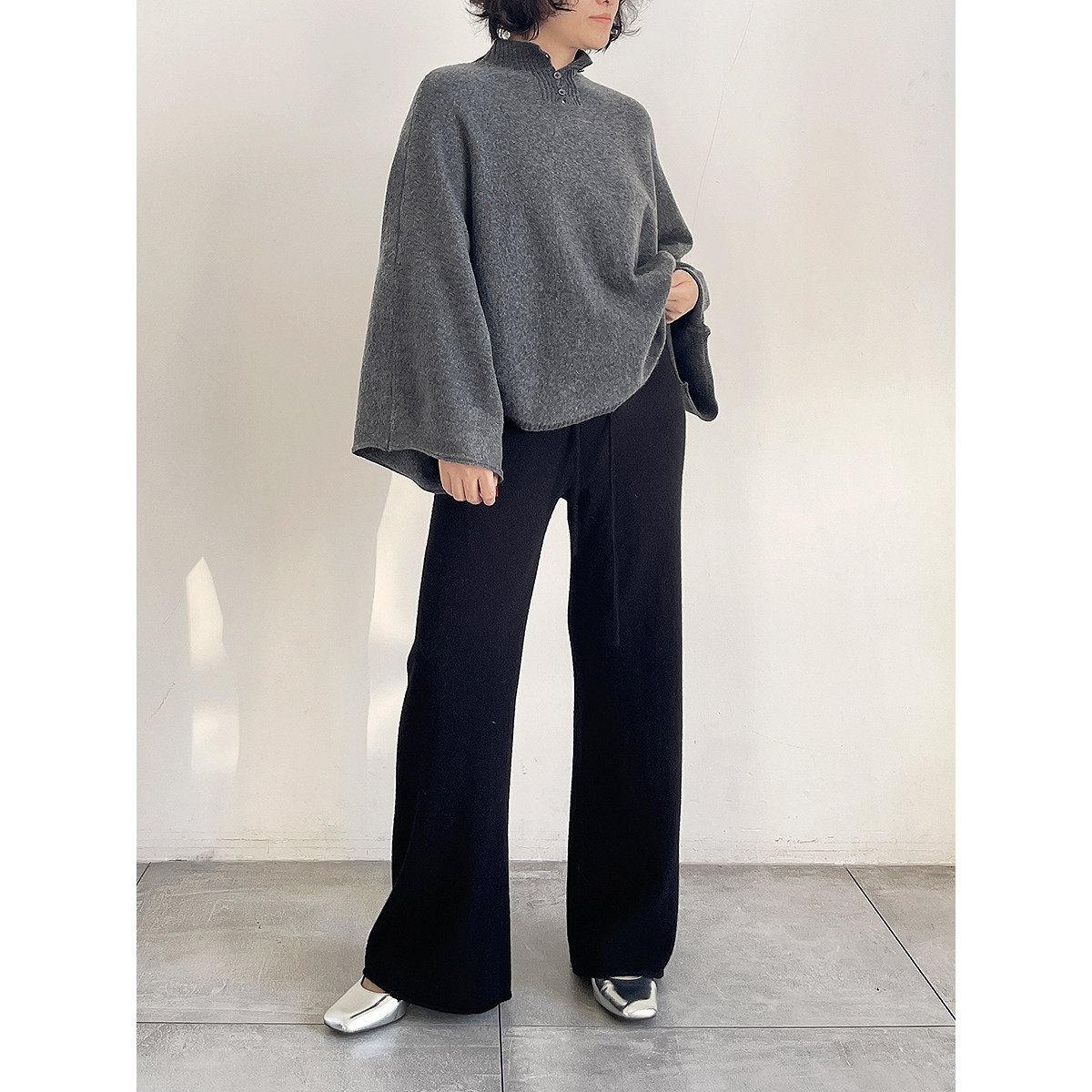 秋冬淡人高知老钱风微胖mm显瘦半高领设计感斗篷蝙蝠袖罩衫毛衣女,女装/女士精品,毛针织衫,淘宝优惠券,粉丝福利购,淘宝优惠卷