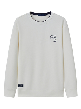 极简风圆领长袖宽松舒适套头卫衣上衣ABQF160-3