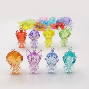 水晶超人奥ō特ō曼宝石玩具英雄塞罗特曼人儿童彩色手办公仔摆件