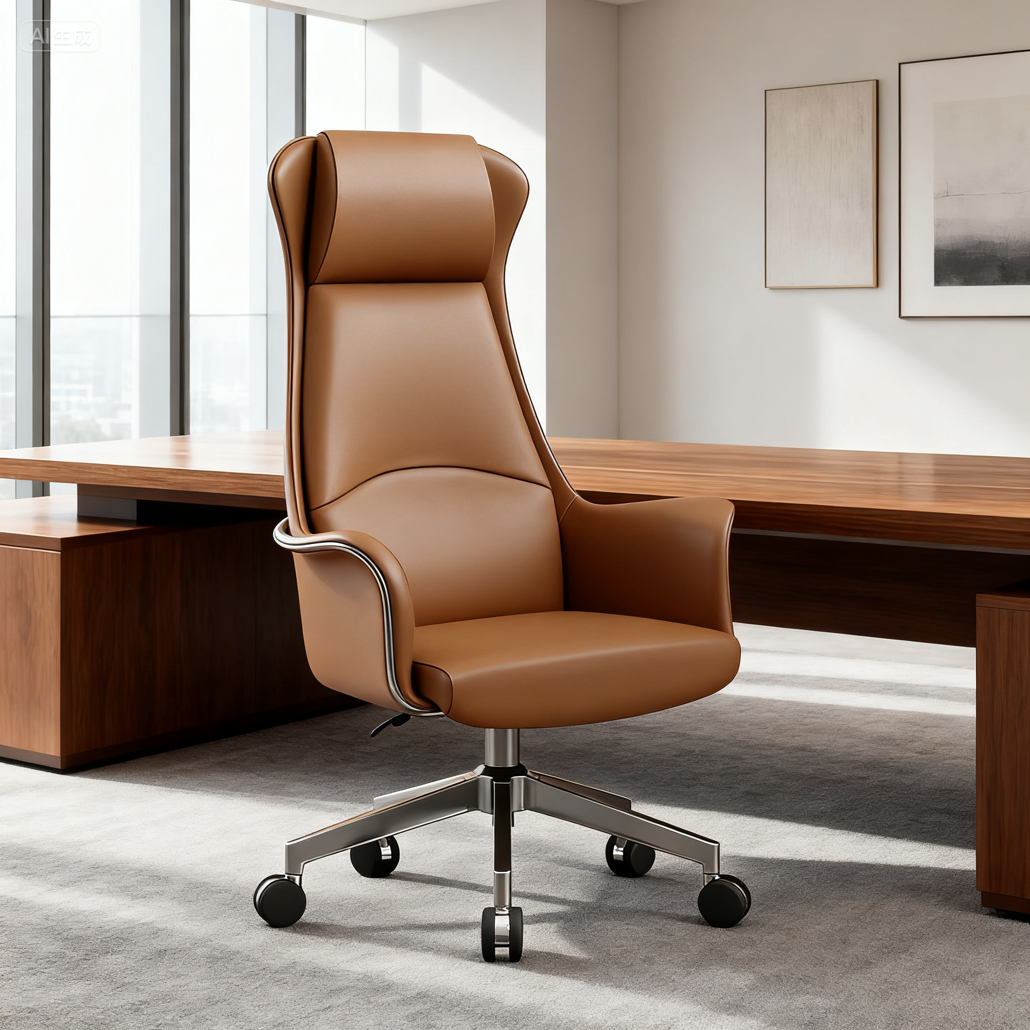 真皮老板椅轻奢办公椅人