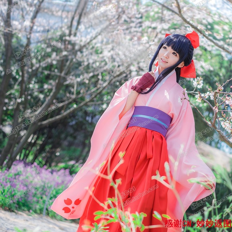 樱花大战真宫寺cos和服女装动漫cosplay服装全套演出舞台衣服包邮