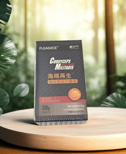 海绵再生蛹虫草压片山药植物萃取正品包邮