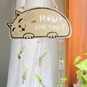 北欧创意水培装 饰品挂饰客厅房间卡通可爱猫咪小清新家居墙壁墙饰