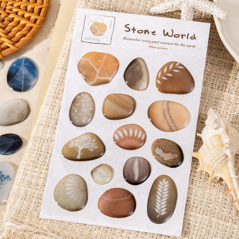 石子世界番茄酱滴胶贴纸