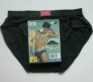 丝光棉力加力三角保健内裤