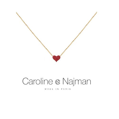 法国Caroline Najman超闪爱心项链女小众百搭锁骨链情人节礼物