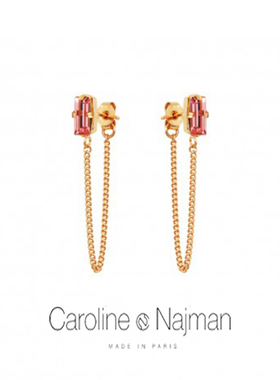 法国 Caroline Najman气质耳环奥地利水晶小耳坠短款精致耳钉潮牌