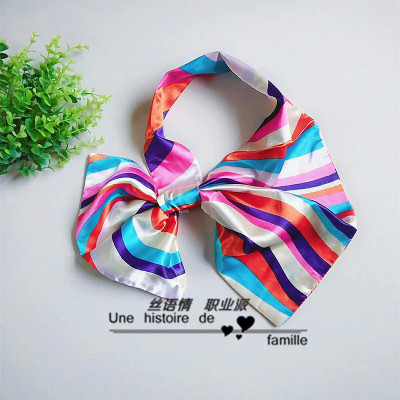 银行商务风休闲制服工装礼仪丝巾