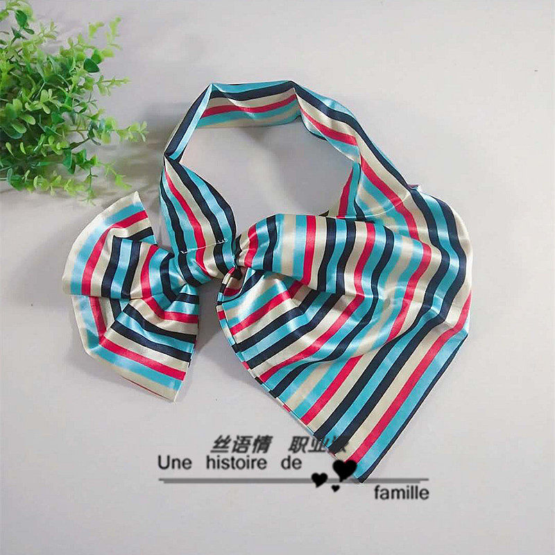 台湾百变魔术丝巾多变围巾工装银行酒店礼仪制服工作装职业丝巾女