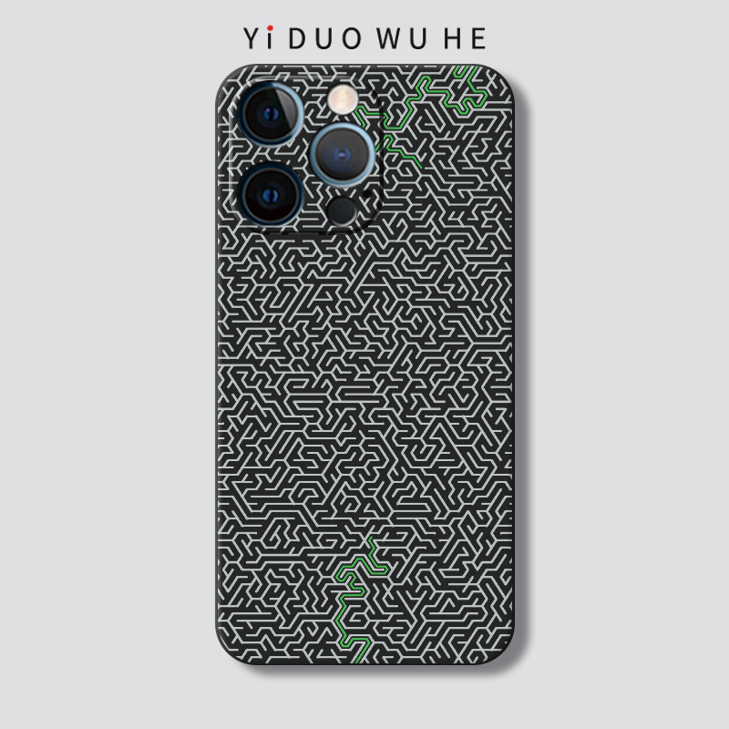适用硅胶iPhone苹果格纹