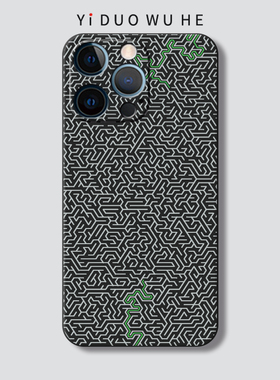 一朶午荷适用苹果16/17promax手机壳iphone14plus磨砂13pro保护套12mini防摔SE2格纹/15/11