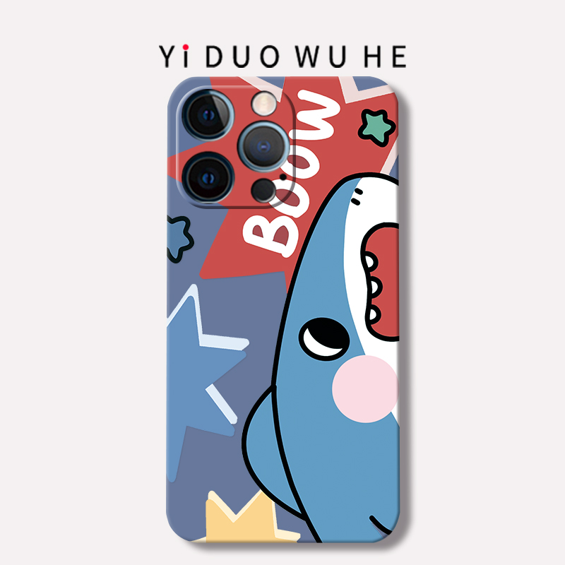 苹果12磨砂软全包卡通可爱手机壳