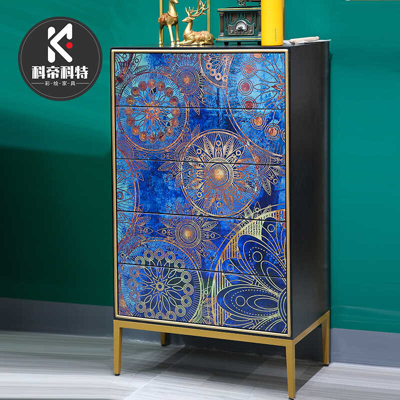 客厅卧室实木五斗柜简约现代立柜