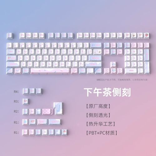 黑吉蛇下午茶热升华五面键帽