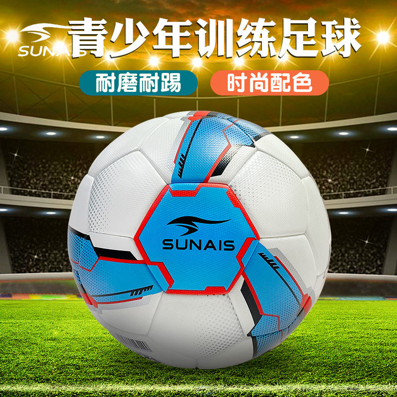 正品足球儿童成人5号4号学生训练比赛专用球PU真皮耐磨舒莱狮热贴