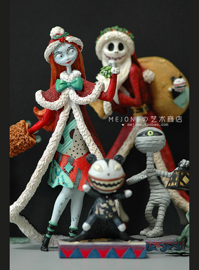 《圣诞夜惊魂》周边暗黑哥特风摆件Jack Skellington美迪士尼杰克