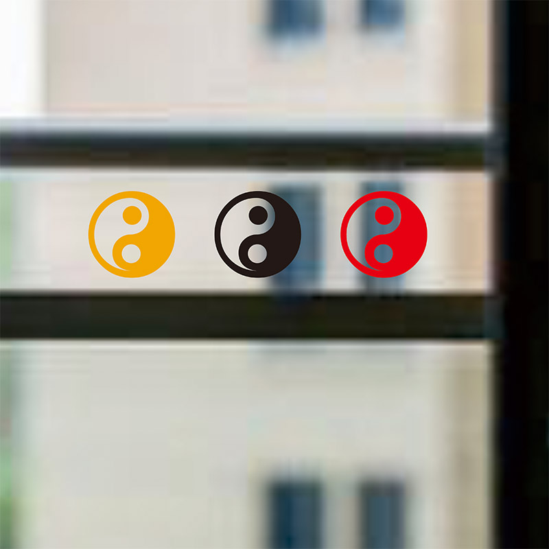 阿丰软装迷你太极图贴纸3厘米