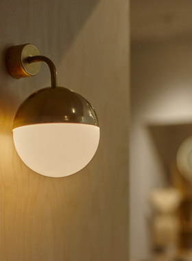 ALOTOF黄铜时代|basic经典系列黄铜奶光玻璃球形壁灯镜前灯床头灯
