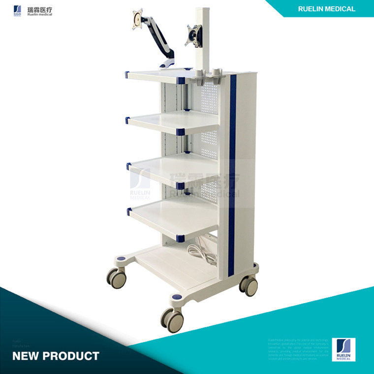 内窥镜台车支架关节镜腹腔镜挂架宫腔镜电刀仪器设备手麻电脑推车