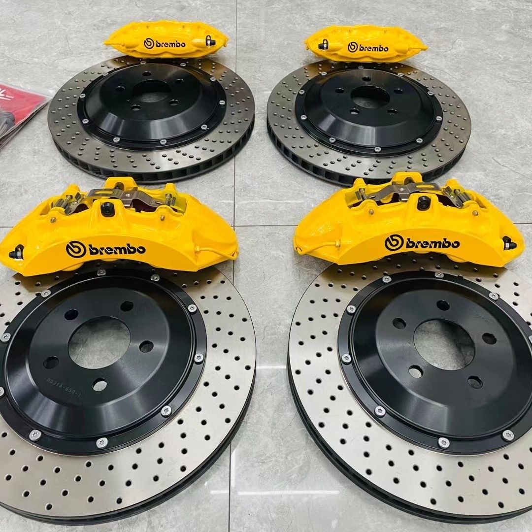 布雷博brembo V6前六后四活塞刹车卡钳套装适用任意车型18寸轮毂