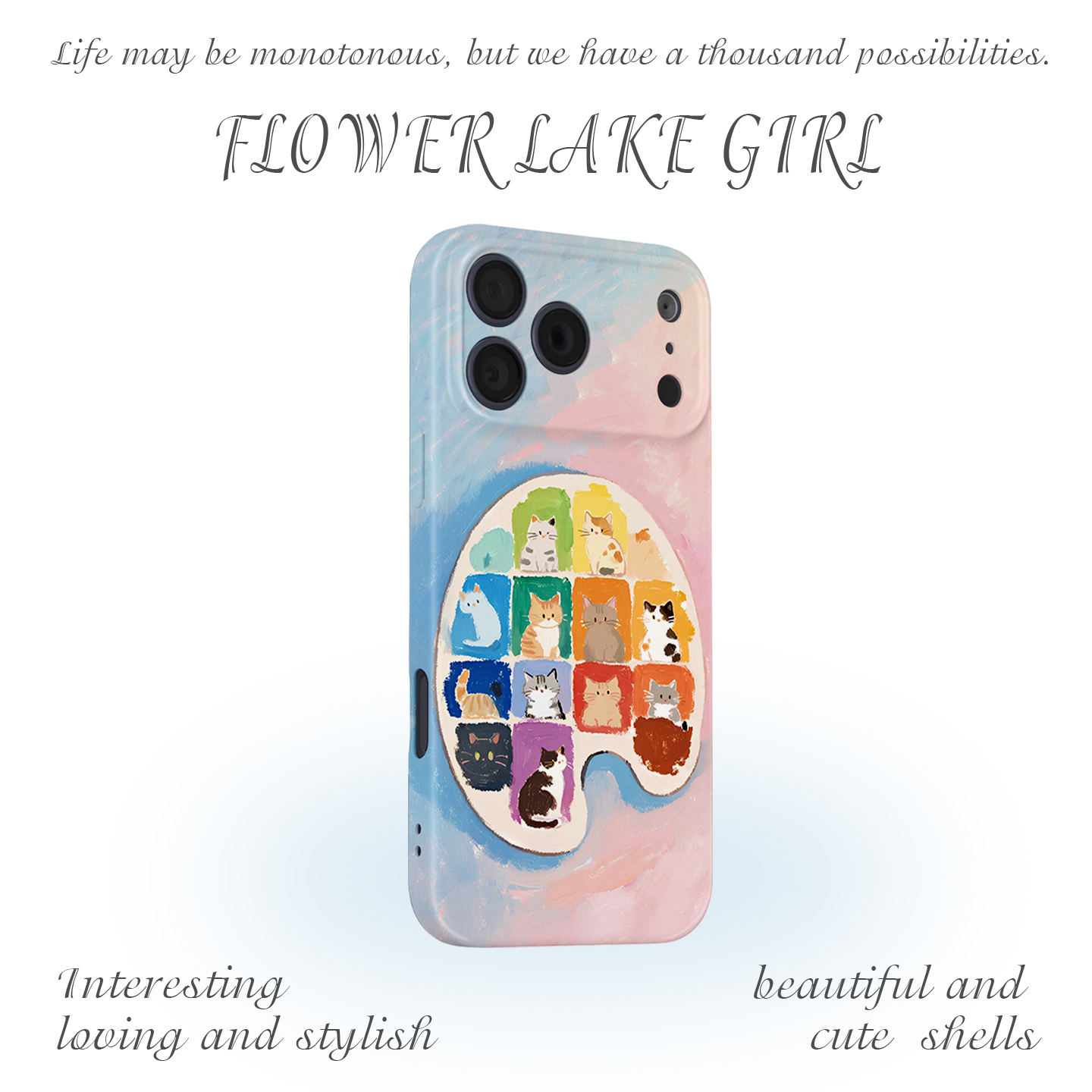 【可爱猫咪合集】油画涂鸦手机壳