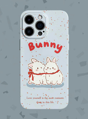 【Bunny】涂鸦贴贴小兔适用iPhone16/15promax手机壳华为nova13软OPPOreon12苹果14vivoX100一加ACE3V荣耀200