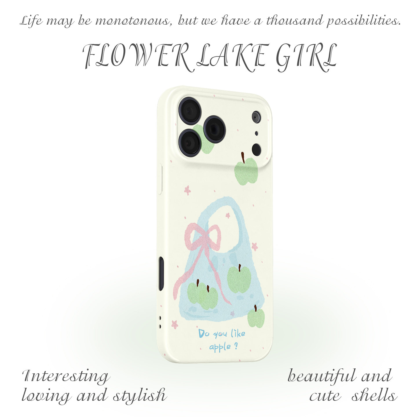 【青苹果】韩系ins蝴蝶结包包适用iPhone17/16pro手